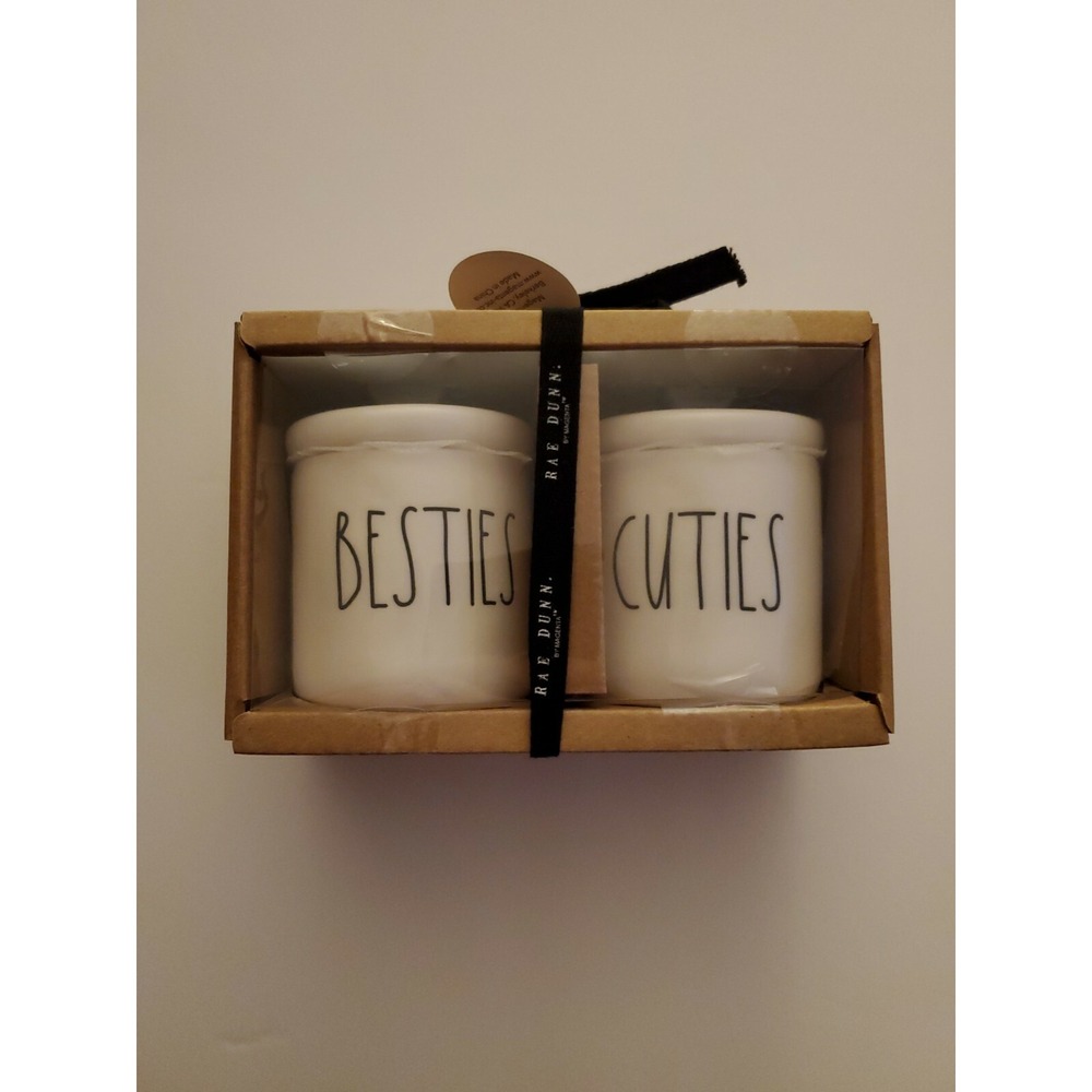 Rae Dunn Besties & Cuties Small Jars With Lids NEW in Original Box